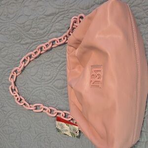 NWT BADGLEY MISCHKA SMALL PINK CHAIN SHOUDER HANDBAG